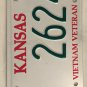 VIETNAM VETERAN license plate Military Saigon War Service Medal VVA Low #2624 VV