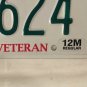 VIETNAM VETERAN license plate Military Saigon War Service Medal VVA Low #2624 VV