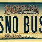 Vanity SNOW BUS license plate Ski Skiing Snowboard Snowbowl Whitefish Mountain