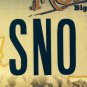 Vanity SNOW BUS license plate Ski Skiing Snowboard Snowbowl Whitefish Mountain