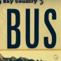 Vanity SNOW BUS license plate Ski Skiing Snowboard Snowbowl Whitefish Mountain
