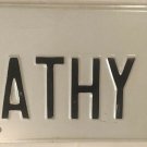 Vanity KATHY CATHY H license plate Katherine Kathryn Kathleen Katarin Katy Katie