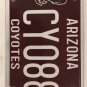 AZ COYOTES ICE HOCKEY license plate MHL Glendale Gila River Arena Phoenix