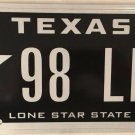 TX vanity 1998 LEX LEXUS TOYOTA license plate luxury car Auto IS RX ES NX