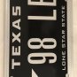 TX vanity 1998 LEX LEXUS TOYOTA license plate luxury car Auto IS RX ES NX