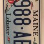 ACADIA NATIONAL PARK WILDLIFE LOBSTER license plate 998 AEH Pound Homarus Fish