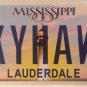 Vanity SKY HAWK license plate Pilot Plane Douglas Aircraft Jet Flying Wildlife
