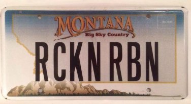Vanity ROCKIN ROBIN license plate Song Bobby Day Michael Jackson Rock Music WWF