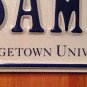 D.C. GEORGETOWN UNIVERSITY license plate DC Columbia Hoyas Saxa Jack Bulldog VA
