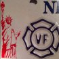 New York VOLUNTEER FIREFIGHTER license plate Fireman Fire Fighter NYFD Firehouse
