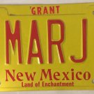 Vanity MARJ MARGE license plate Marjory Marjorie Margaret Maggie Margie Margret
