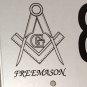 Freemason FREE MASON Grand Lodge license plate Freemasonry Secret Master Masonic