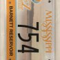 ROSS BARNETT RESERVOIR LAKE license plate Pearl River Fish Boat Dam Natchez Park
