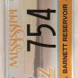 ROSS BARNETT RESERVOIR LAKE license plate Pearl River Fish Boat Dam Natchez Park
