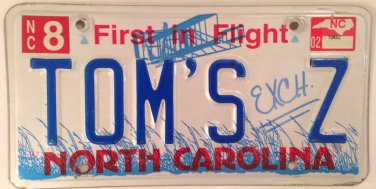 Vanity THOMAS TOM&acirc;��S Z license plate Thom Tommy Thompson Tomas Tommie Nissan car