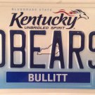 Vanity D BEARS license plate Chicago NFL NYIT Hershey Brown Baylor University QB