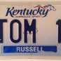 Vanity THOMAS TOM 1 license plate Tommy Thompson Thom Thomas Tomas Tomie Tommie