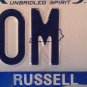 Vanity THOMAS TOM 1 license plate Tommy Thompson Thom Thomas Tomas Tomie Tommie