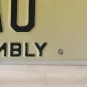 New Jersey GENERAL ASSEMBLY license plate political Assemblyman senate politics