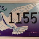 Illinois WILDLIFE DOVE license plate Olive branch Bird Peace PV Prevent Violence