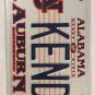 Alabama AUBURN UNIVERSITY vanity KEN KENNETH CANDY KENDY license plate Kennedy