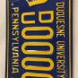Pennsylvania DUQUESNE UNIVERSITY ALUMNI license plate Dukes Pittsburgh Duke NCAA