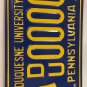 Pennsylvania DUQUESNE UNIVERSITY ALUMNI license plate Dukes Pittsburgh Duke NCAA