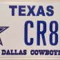 TX Dallas Cowboys vanity PATRICK CRAYTON license plate NFL WR football Chargers