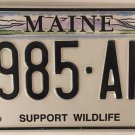 ACADIA NATIONAL PARK WILDLIFE license plate Cadillac Chaplain Mountain Trail AKG