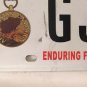 ENDURING FREEDOM AFGHANISTAN WAR VET license plate military Medal Veteran Afghan