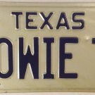 Rear vanity HOWIE T HOWARD license plate 1979 Howe Howen Hewie TX