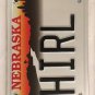 Neb vanity SHIRL SHIRLEY W license Plate Shirlee Shirly Sheryl Shirlene Shirleen