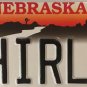 Neb vanity SHIRL SHIRLEY W license Plate Shirlee Shirly Sheryl Shirlene Shirleen