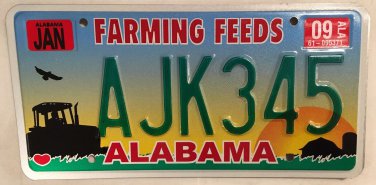 TRACTOR AGRICULTURE FARMER license plate Farm Sunset Grain Silo Cereal Rancher