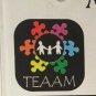 AUTISM SPEAKS Awareness license plate 2445 ASP Autistic Child Cure Puzzle Ribbon