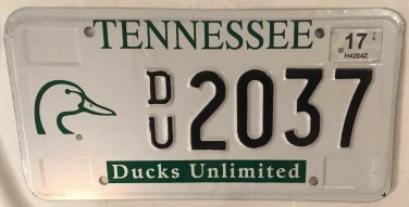 DUCKS UNLIMITED Mallard Wild Duck license plate Hunt animal Hunter Wildlife bird