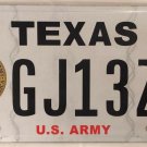 Texas U.S. ARMY license plate USA military vet War Infantry Hero Veteran soldier