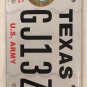 Texas U.S. ARMY license plate USA military vet War Infantry Hero Veteran soldier