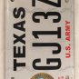 Texas U.S. ARMY license plate USA military vet War Infantry Hero Veteran soldier