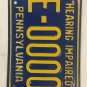 PA HEARING IMPAIRED DEAF ASL license plate Hard Loss American Sign Language Ear