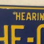 PA HEARING IMPAIRED DEAF ASL license plate Hard Loss American Sign Language Ear