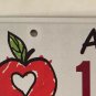 RETIRED TEACHER SUPPORT EDUCATION license plate Apple School Student Educator