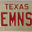 TX vanity FEMINIST license plate Women Rights Liberation Equality Sexes Pay Vote