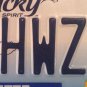 Kentucky vanity FORD ESCORT ZX2 HOT WHEELS license plate Model Car Rod Collector