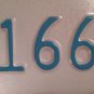 CLARENDON HILLS license plate Village #166 DuPage county Illinois Hinsdale Golf