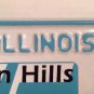 CLARENDON HILLS license plate Village #166 DuPage county Illinois Hinsdale Golf