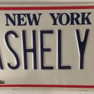 Vanity ASHELY ASHLEY license plate Ashlee Ash Ashlea Ashly Ashlie Ashlei Shely