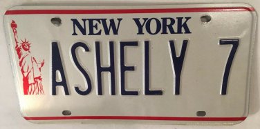 Vanity ASHELY ASHLEY license plate Ashlee Ash Ashlea Ashly Ashlie Ashlei Shely