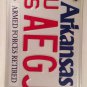 Arkansas AIR FORCE ARMED FORCES RETIRED license plate Airman Pilot Mitary Plane