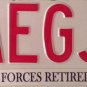 Arkansas AIR FORCE ARMED FORCES RETIRED license plate Airman Pilot Mitary Plane